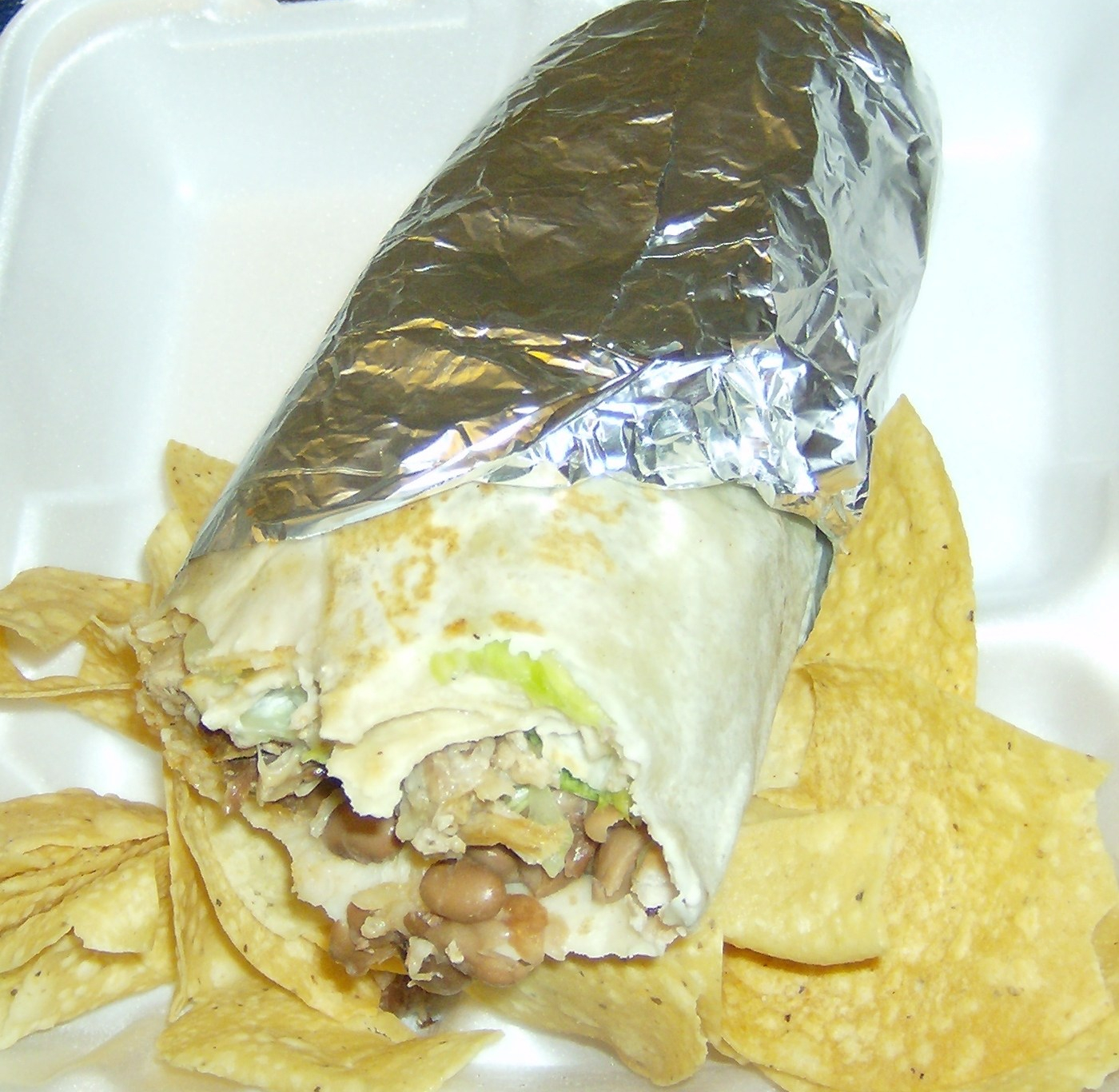 Iguana's super carnitas burrito