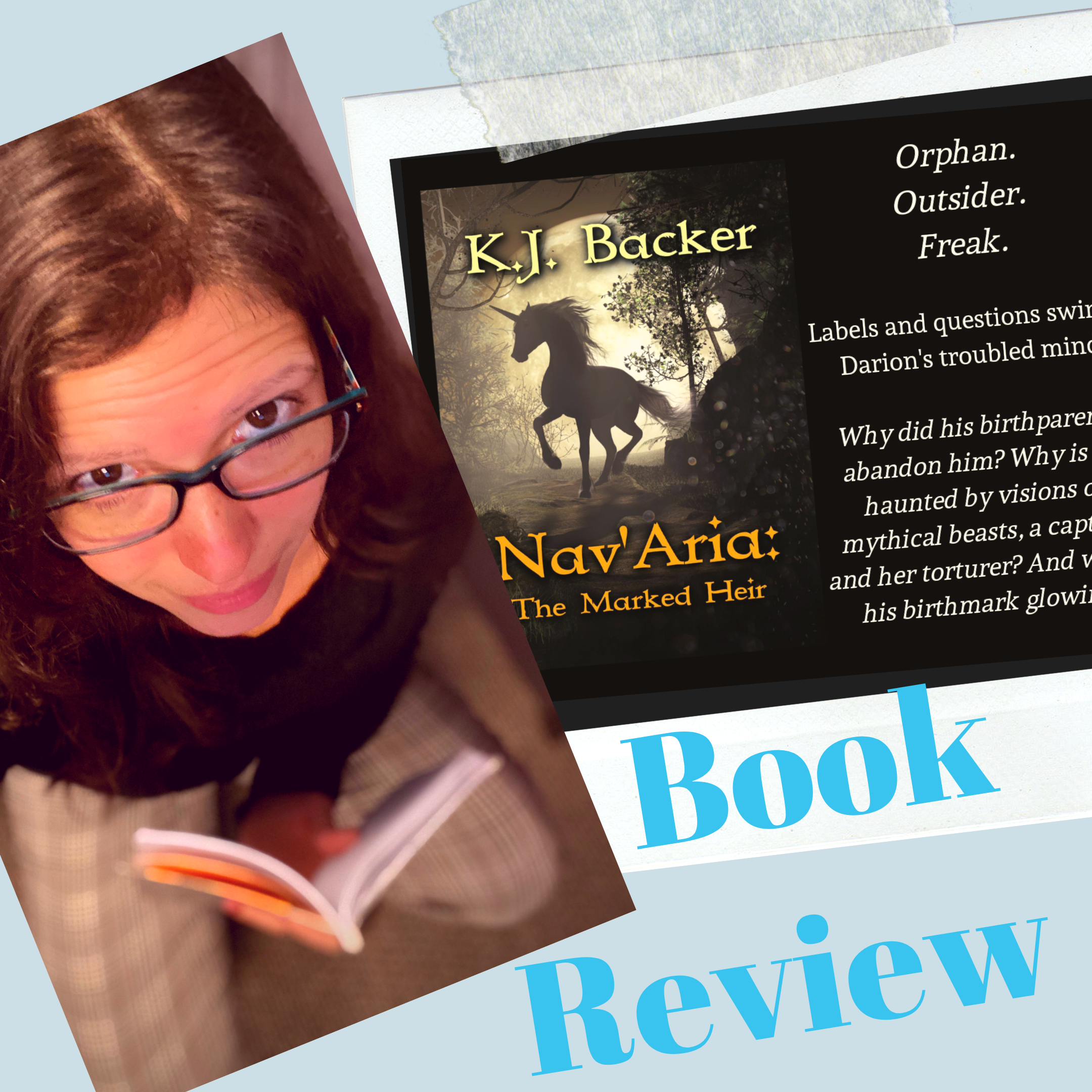 Amelia M.A. reviews the fantasy novel, NAV'ARIA, by K.J. Backer