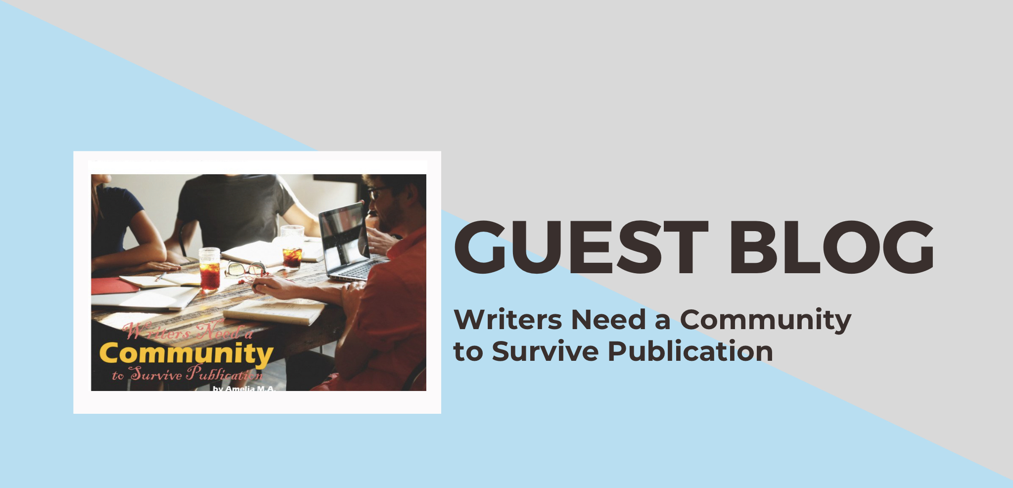 Writers Need a community to survive is a guest blog on Stoney deGeyter’s website.